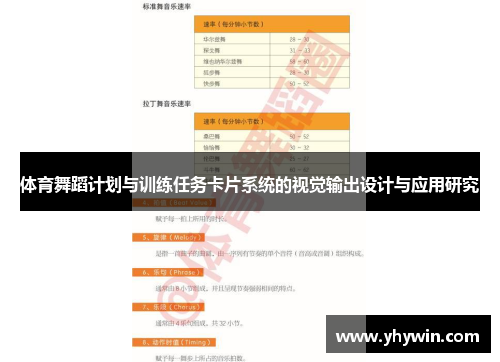 体育舞蹈计划与训练任务卡片系统的视觉输出设计与应用研究